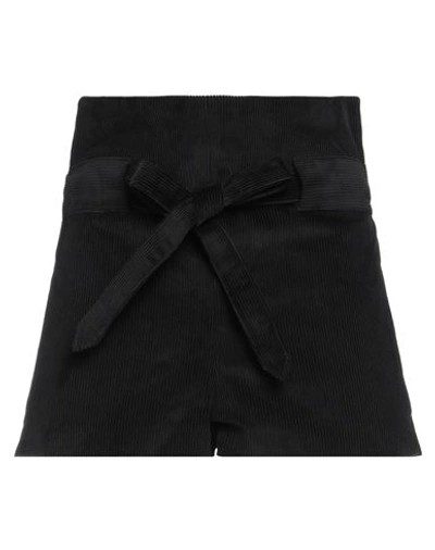 Wandering Woman Shorts & Bermuda Shorts Black Size 6 Cotton