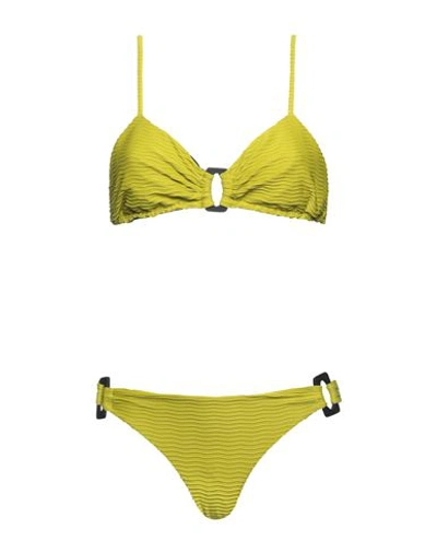 Rrd Woman Bikini Acid Green Size 8 Polyamide, Elastane