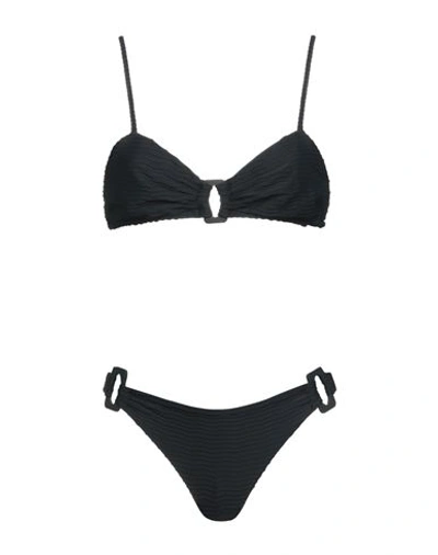 Rrd Woman Bikini Black Size 4 Polyamide, Elastane