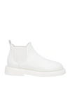 Marsèll Woman Ankle Boots White Size 8 Calfskin In White