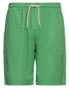 Baronio Man Shorts & Bermuda Shorts Green Size Xxl Linen