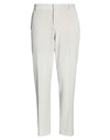 Grey Daniele Alessandrini Man Pants Ivory Size 30 Polyester, Polyamide, Elastane In White