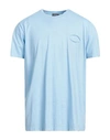 Rossopuro Man T-shirt Sky Blue Size 6 Cotton