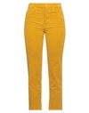 Mother Woman Pants Mustard Size 30 Cotton, Polyester, Elastane In Yellow