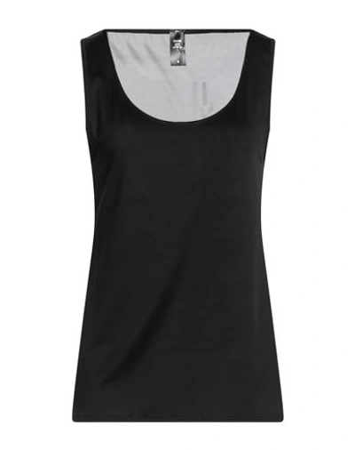 Calida Woman Undershirt Black Size L Viscose, Tencel, Elastane, Polyamide