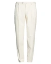 L.b.m 1911 L. B.m. 1911 Man Pants Cream Size 36 Cotton, Elastane In White