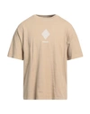 Amish Man T-shirt Khaki Size L Cotton In Beige