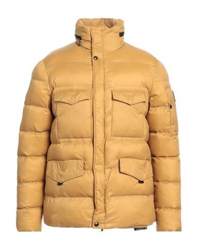 Dekker Man Down Jacket Mustard Size Xxl Polyamide In Yellow