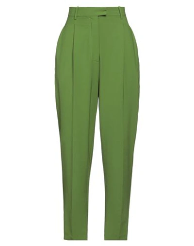 Jucca Woman Pants Green Size 2 Polyester, Virgin Wool, Elastane
