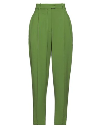 Jucca Woman Pants Green Size 6 Polyester, Virgin Wool, Elastane