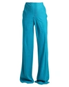 ALBERTA FERRETTI ALBERTA FERRETTI WOMAN PANTS DEEP JADE SIZE 8 LINEN, VISCOSE, ELASTANE