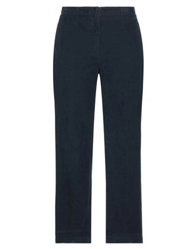 Pomandère Woman Pants Midnight Blue Size 10 Cotton