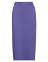 Suoli Woman Midi Skirt Purple Size 6 Viscose, Polyamide, Elastane