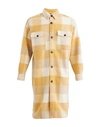 Isabel Marant Man Shirt Ocher Size M Polyester, Virgin Wool, Acrylic In Yellow