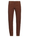 4/10 Four.ten Industry 4/10 Four. Ten Industry Man Pants Brown Size 30 Cotton, Elastane