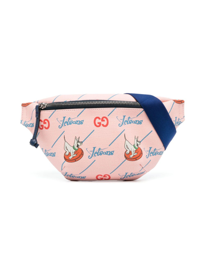 Gucci Kids' The Jetsons Leather Belt Bag In Pink