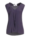 Mauro Grifoni Grifoni Woman Top Purple Size 2 Acetate, Silk