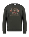 Dooa Man Sweatshirt Military Green Size Xl Cotton, Polyester