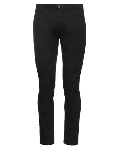Yan Simmon Man Pants Black Size 40 Cotton, Elastane In Black