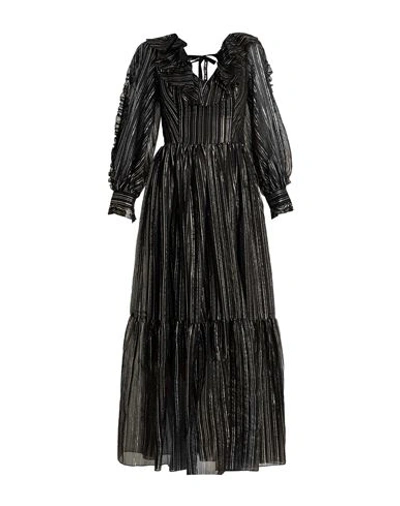 Frankie Morello Woman Maxi Dress Platinum Size 10 Polyester, Elastane In Grey