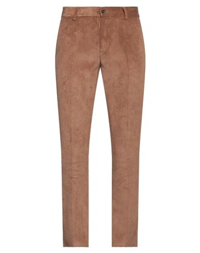 Daniele Alessandrini Homme Man Pants Brown Size 36 Polyester, Polyamide, Elastane
