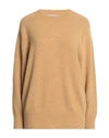 Jucca Woman Sweater Sand Size M Alpaca Wool, Wool, Polyamide, Elastane In Beige