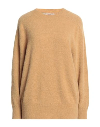Jucca Woman Sweater Sand Size M Alpaca Wool, Wool, Polyamide, Elastane In Beige