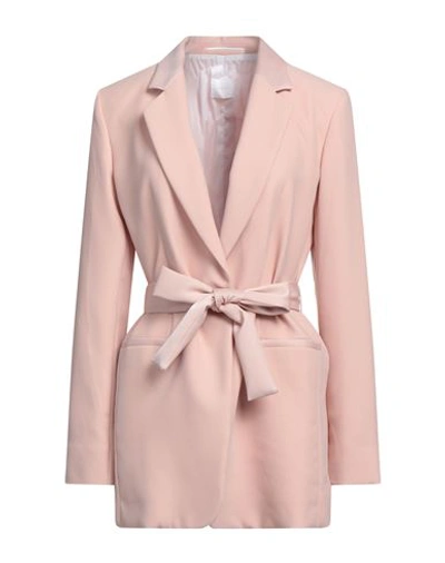 Merci .., Woman Blazer Blush Size 10 Polyester In Pink