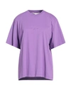 Stella Mccartney Woman T-shirt Mauve Size 6-8 Cotton, Elastane In Purple