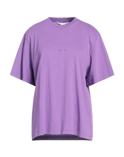 Stella Mccartney Woman T-shirt Mauve Size 4-6 Cotton, Elastane In Purple