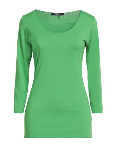 Siste's Woman T-shirt Green Size L Viscose, Elastane