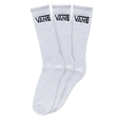 Vans Classic Crew 3 Pack Sock In White