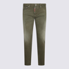 DSQUARED2 DSQUARED2 GREEN COTTON BLEND JEANS