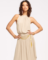 Ramy Brook Audrey Smocked Midi Dress In Dune