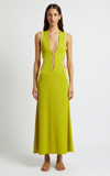 Christopher Esber Carina Cutout Midi Dress In Green