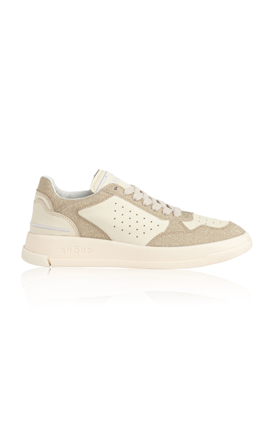 Ghoud Venice Tweener Mesh And Glitter Sneakers In Neutral