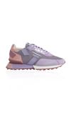 Ghoud Venice Women's Rush Groove Mesh & Suede Sneakers In Purple