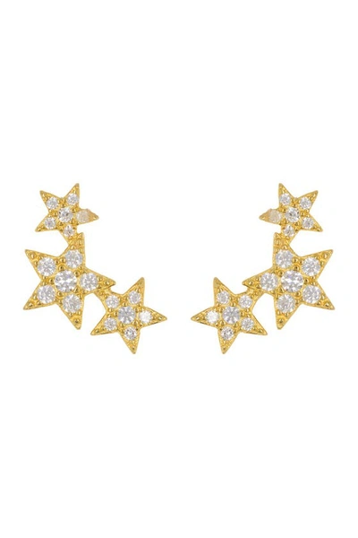 Adornia 14k Over Silver Shooting Star Earrings In Gold