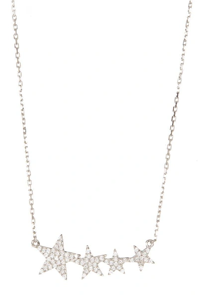 Adornia Crystal Necklace In Silver