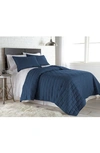 Southshore Fine Linens Premium Collection Vilano Brickyard Quilt Set In Dark Blue