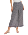 Max Studio Pull-on Crop Wide Leg Pants In Blue