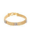 Meshmerise 18k Over Silver 0.12 Ct. Tw. Diamond Bracelet