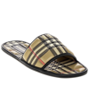 BURBERRY BURBERRY LEATHER SLIDE