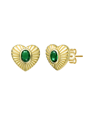 Genevive 14k Plated Studs