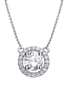 Genevive Silver Cz Necklace