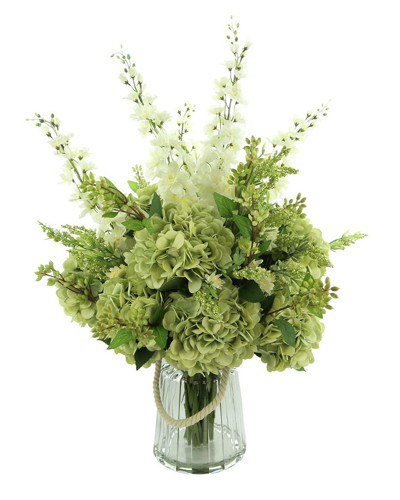 Creative Displays Green Mixed Floral Centerpiece With Delphiniums