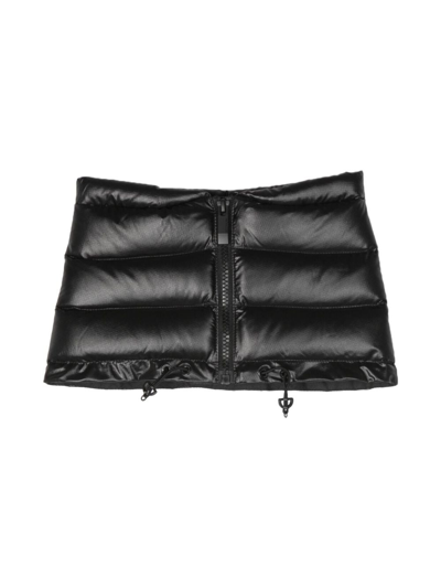 Moncler Down-feather Filling Neck Warmer In Black