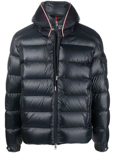 Moncler Pavin Zipped Padded Jacket In Blue