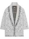 ALANUI BANDANA JACQUARD CASHMERE CARDIGAN