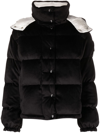Moncler Daos Chenille Puffer Jacket In Black